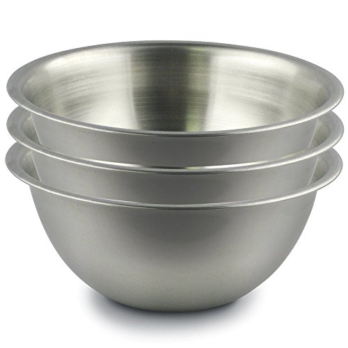 Cuenco de Cocina en Acero Inoxidable - Set de 3 - Ø21 cm
