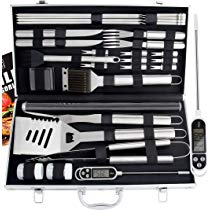 Kit de Utensilios Barbacoa de Acero Inoxidable con Maleta 